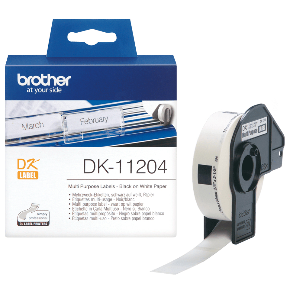 Brother DK-11204 Label-Making Tapes - White