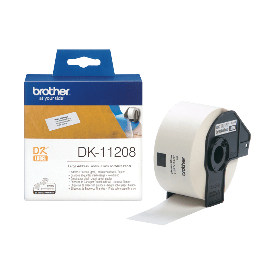 Brother DK-11208 Label-Making Tapes - White