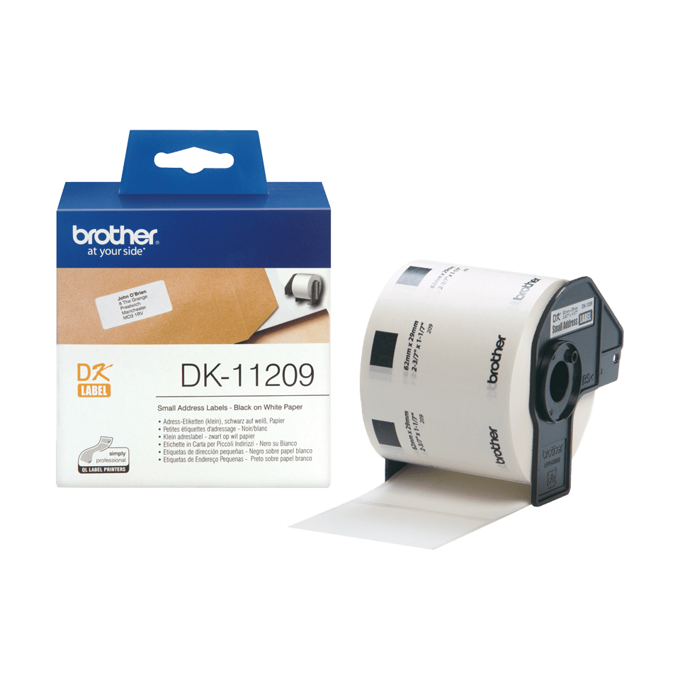 Brother DK-11209 Label-Making Tapes - White