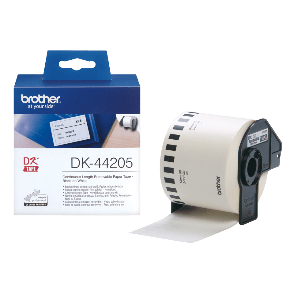 Brother DK-44205 Label-Making Tapes - White