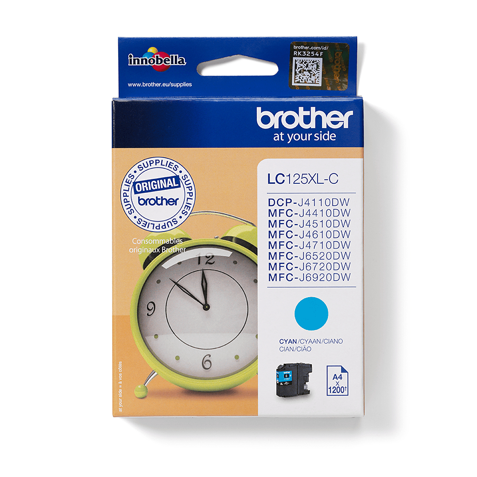 Brother LC-125XLC Ink Cartridges