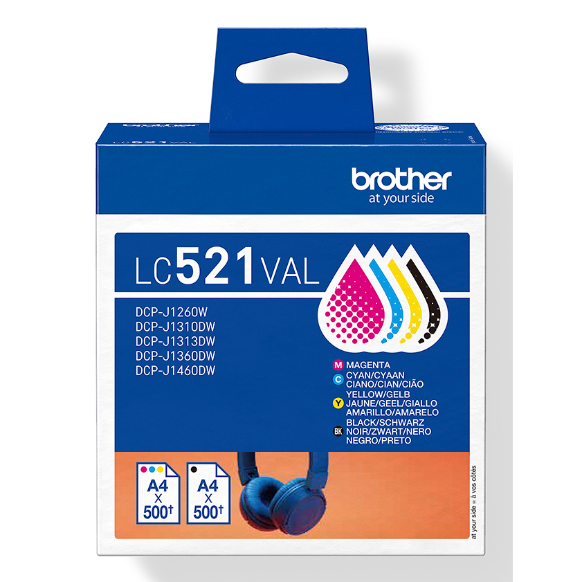 Brother LC-521VAL Ink Cartridges