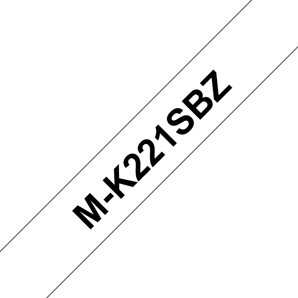 Brother MK-221SBZ Label-Making Tapes - Black
