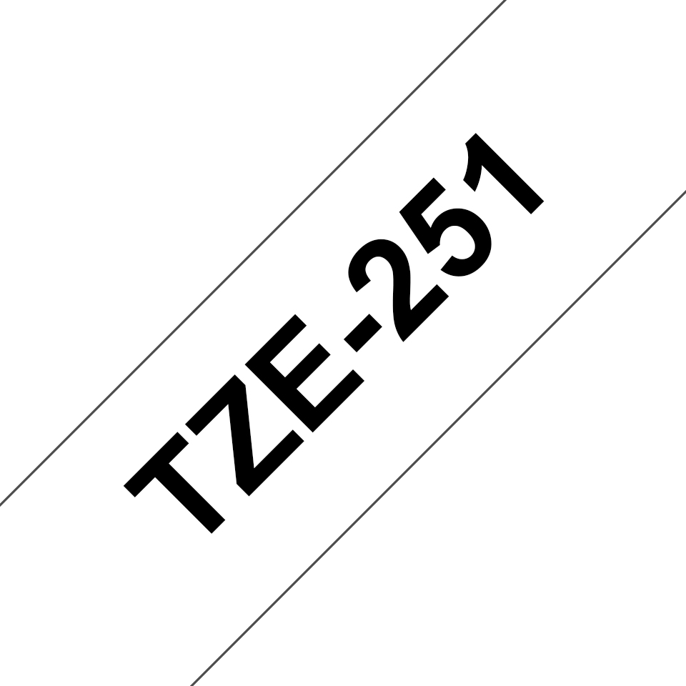 Brother TZE-251 Label-Making Tapes - White