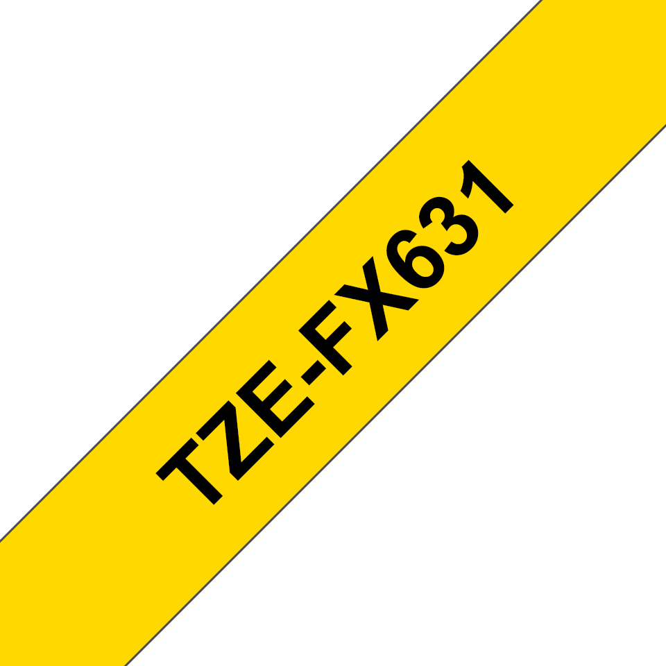 Brother TZE-FX631 Label-Making Tapes - Yellow