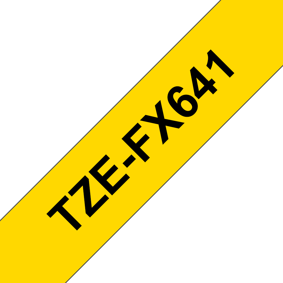 Brother TZE-FX641 Label-Making Tapes - Black
