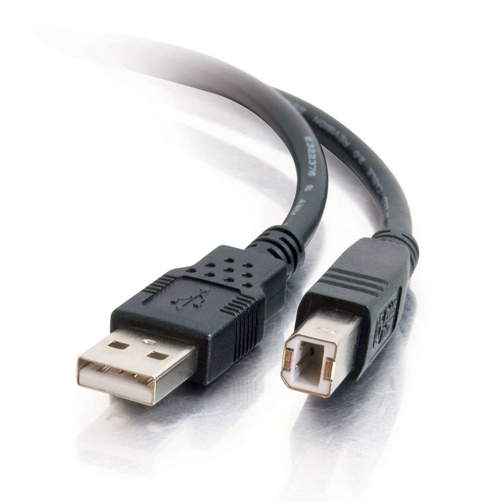 C2G 1m USB 2.0 A/B Cable - Black (3.3 ft)
