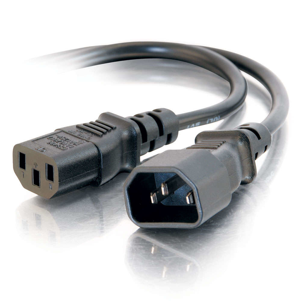 C2G 16AWG Power Cables - Black