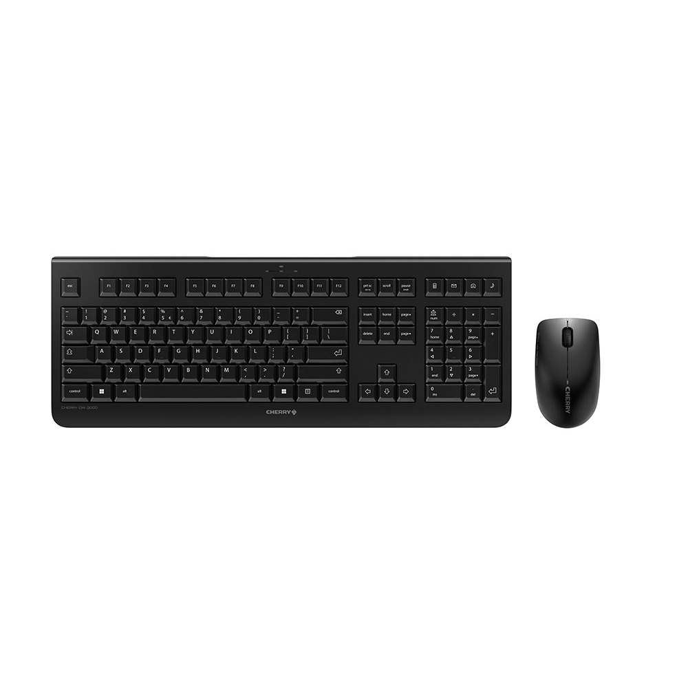 CHERRY DW 3000 keyboard Mouse included RF Wireless QWERTY US English Black