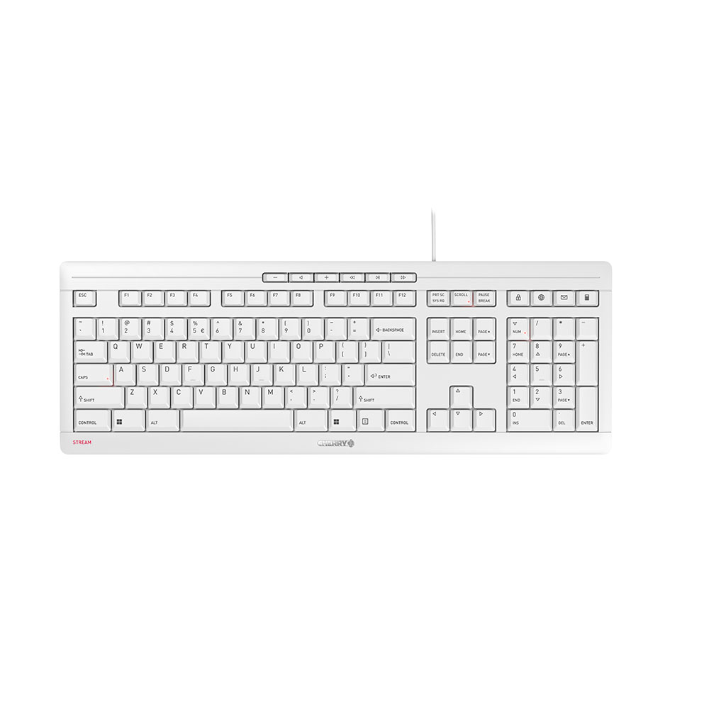 CHERRY STREAM keyboard USB QWERTY US English White