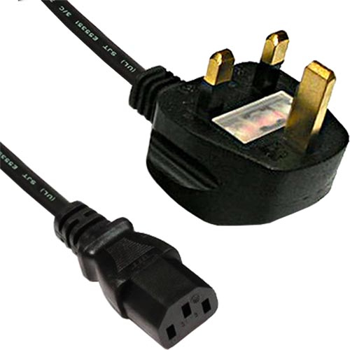 Cablenet 75mm Power Cables - Black