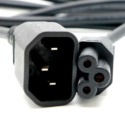 Cablenet 75mm Power Cables - Black