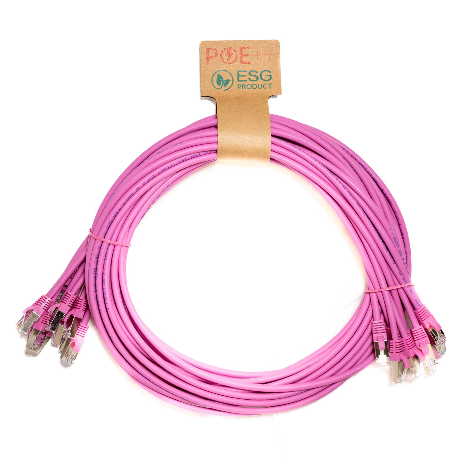 Cablenet Cat6a Networking Cables - Pink
