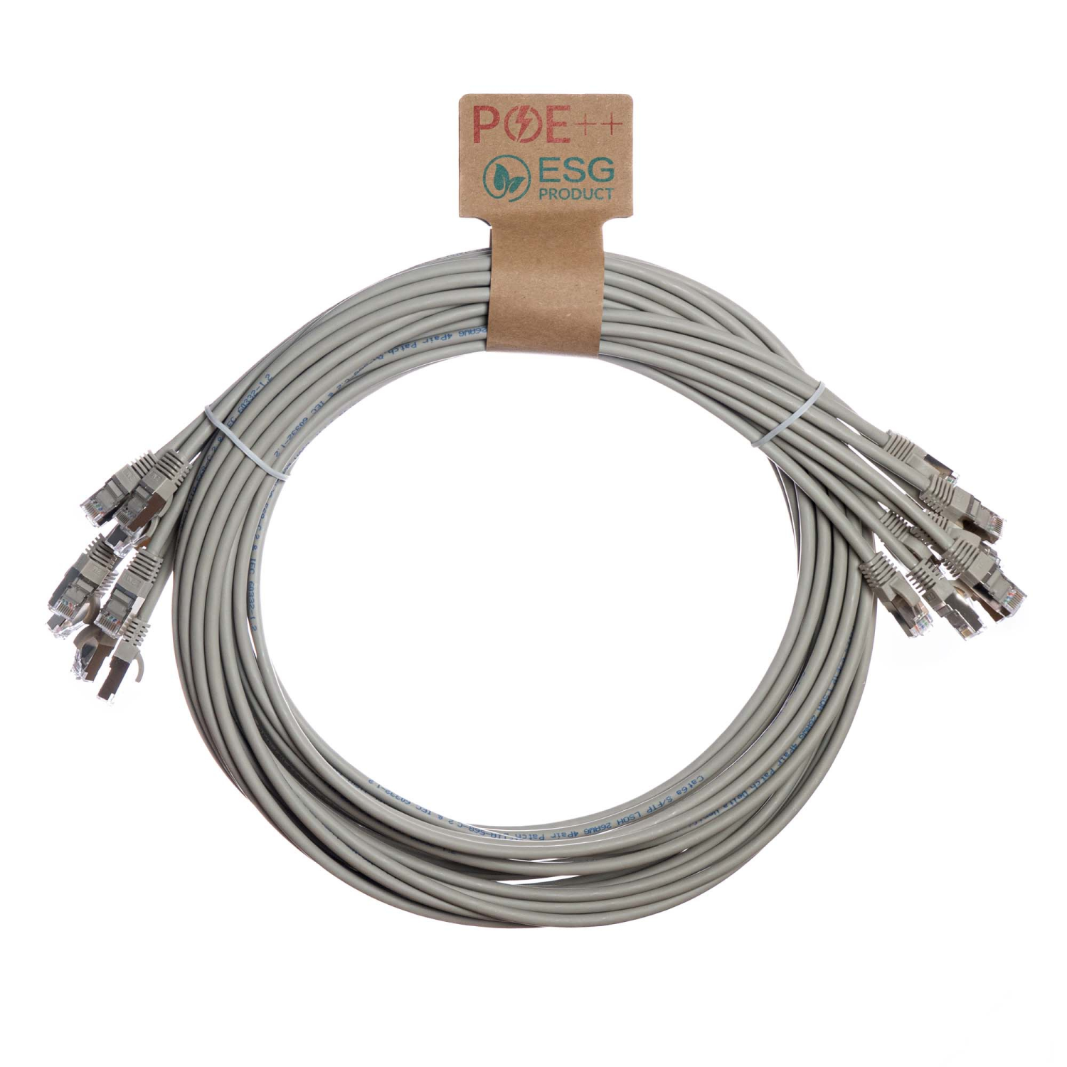 Cablenet Cat6a Networking Cables - Grey