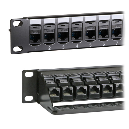 Cablenet Cat5e Patch Panels - Black