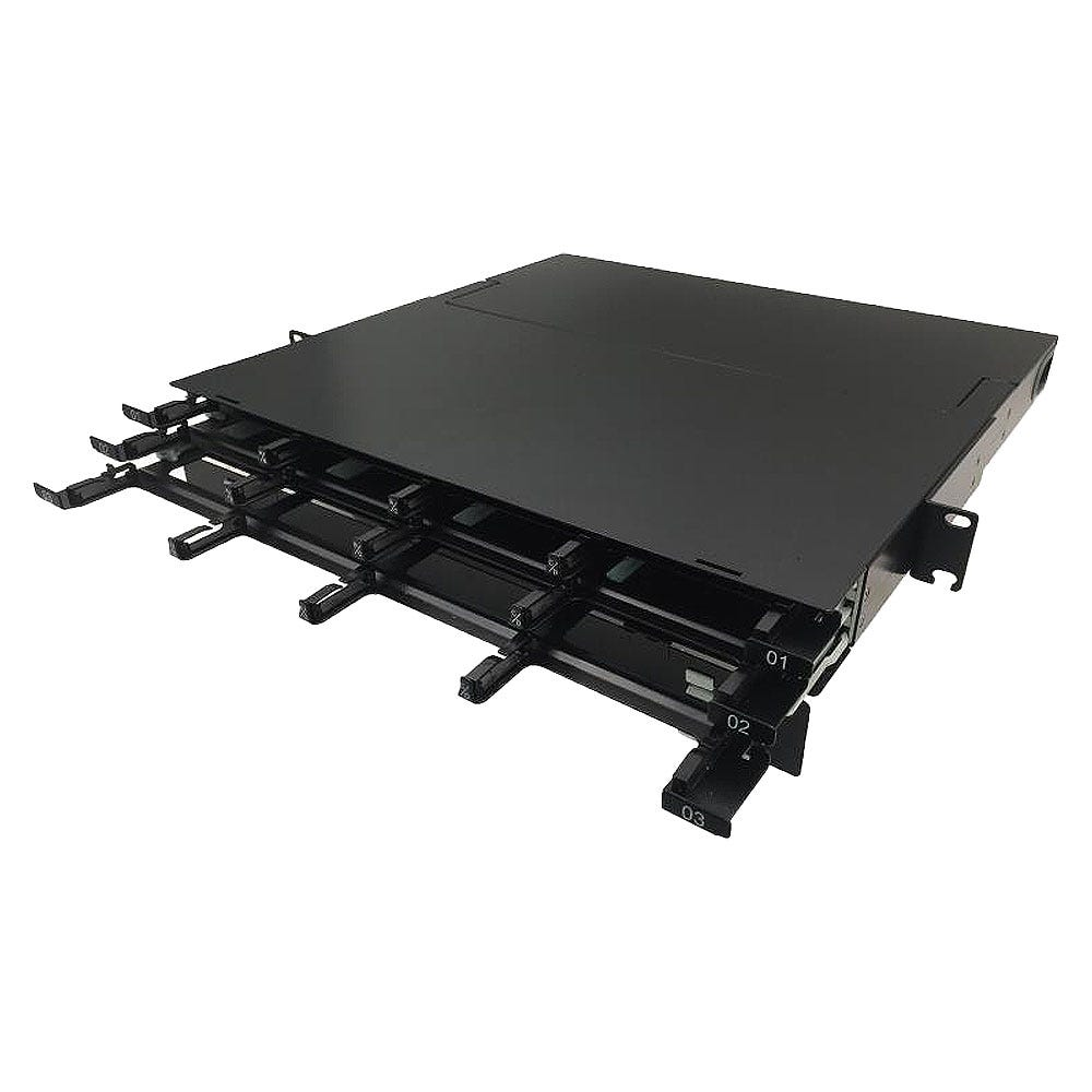 Cablenet CNL 1u OF Cassette Panel Bk