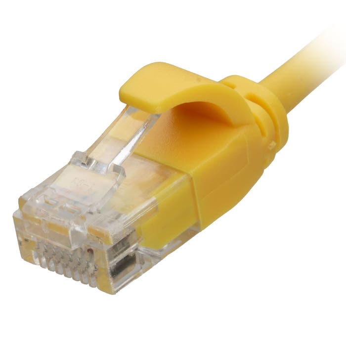 Cablenet CNL 1M C6 Yw UTP Ls 30AWG Slim SB