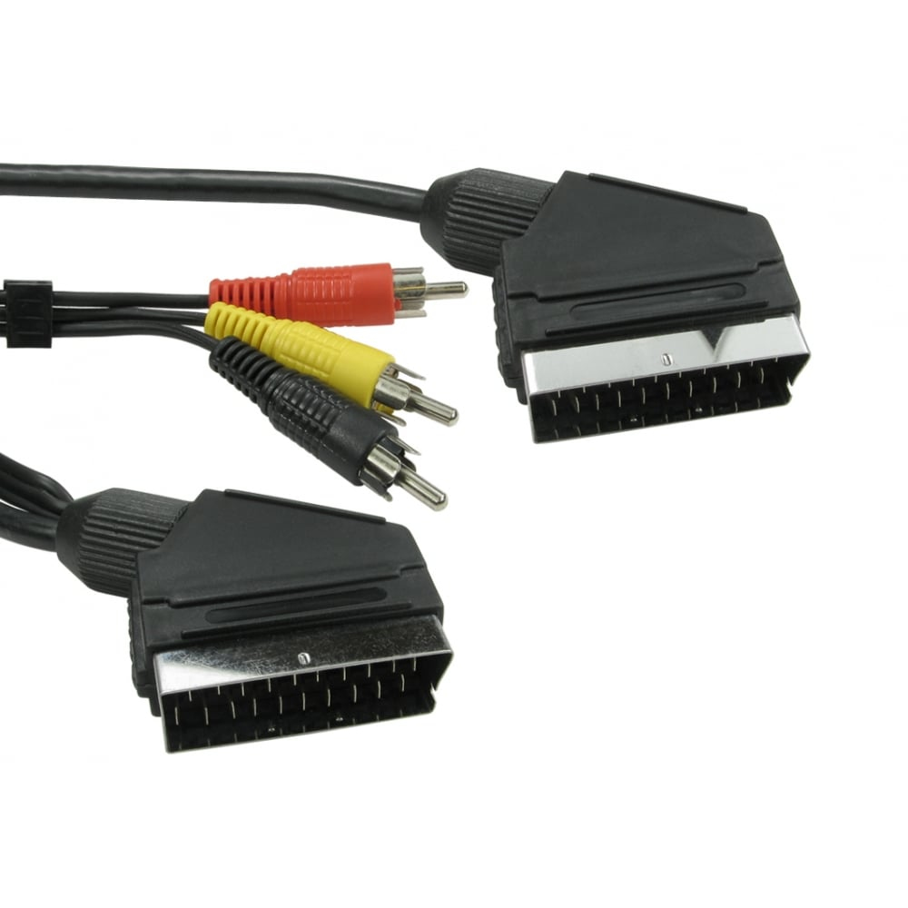 Cables Direct 1SSR3-01 SCART Cables - Black