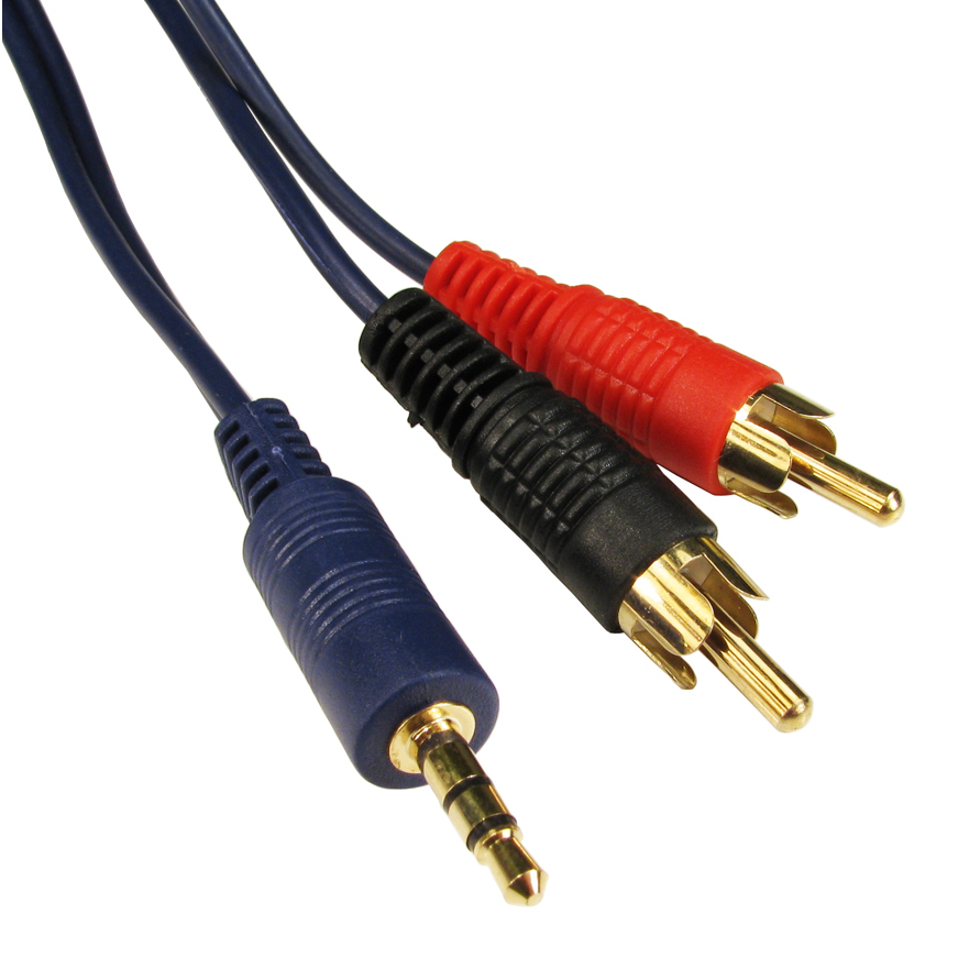 Cables Direct 2xRCA Audio Cables - Blue