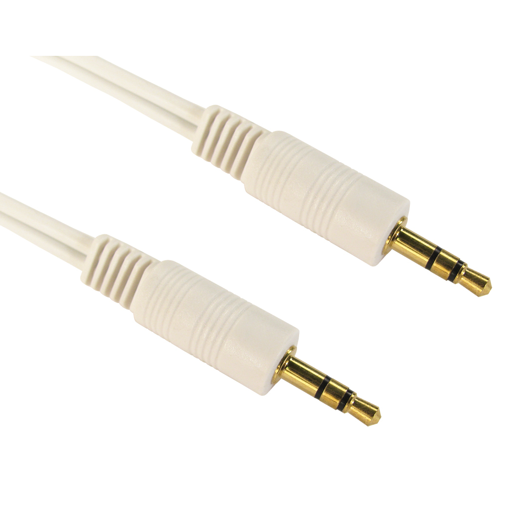 Cables Direct 3.5 mm - 3.5 mm M/M 3m audio cable 3.5mm White
