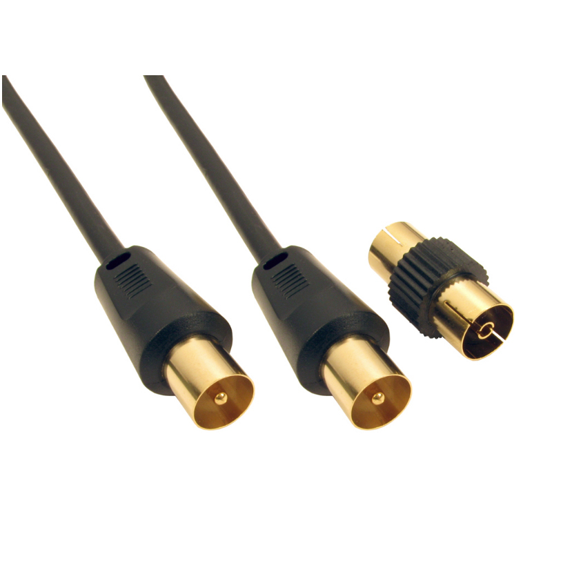 Cables Direct 2TV-01BK Coaxial Cables - Black