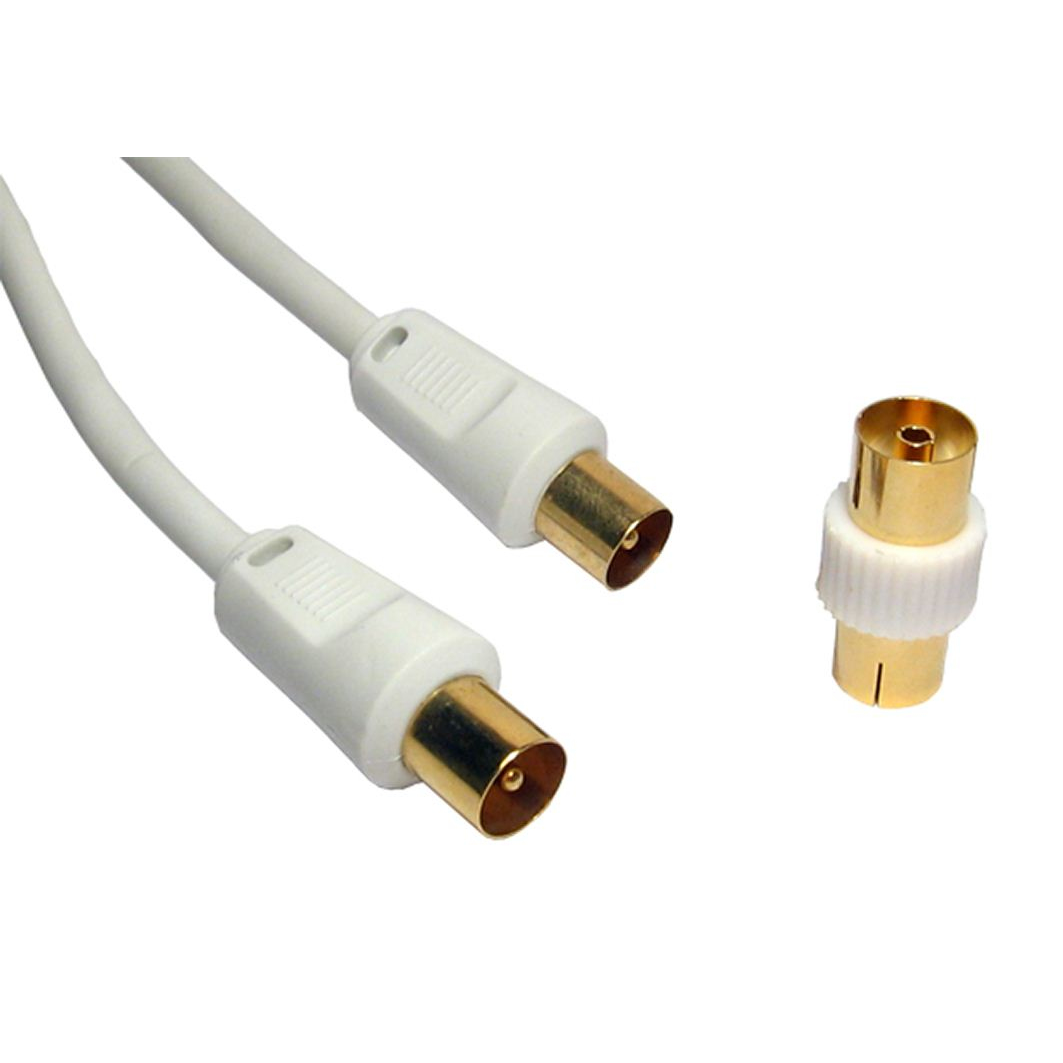 Cables Direct 2TV-10 Coaxial Cables - White