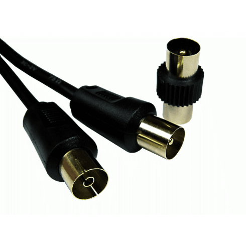 Cables Direct 2TVREV-02K Coaxial Cables - Black