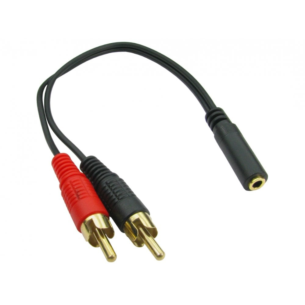 Cables Direct 3-3F2RCAM Audio Cables - Black