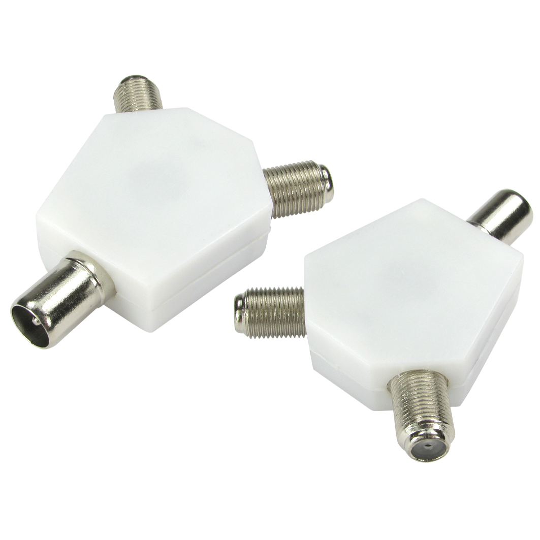 Cables Direct 3-FCONNYN Cable Splitters or Combiners - White