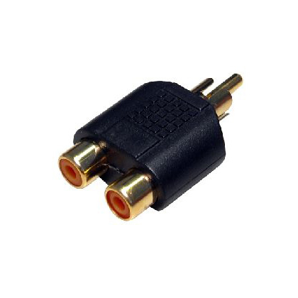 Cables Direct 2xRCA Cable Gender Changers - Black