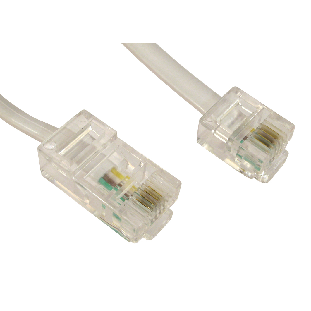 Cables Direct RJ11 Telephone Cables - White