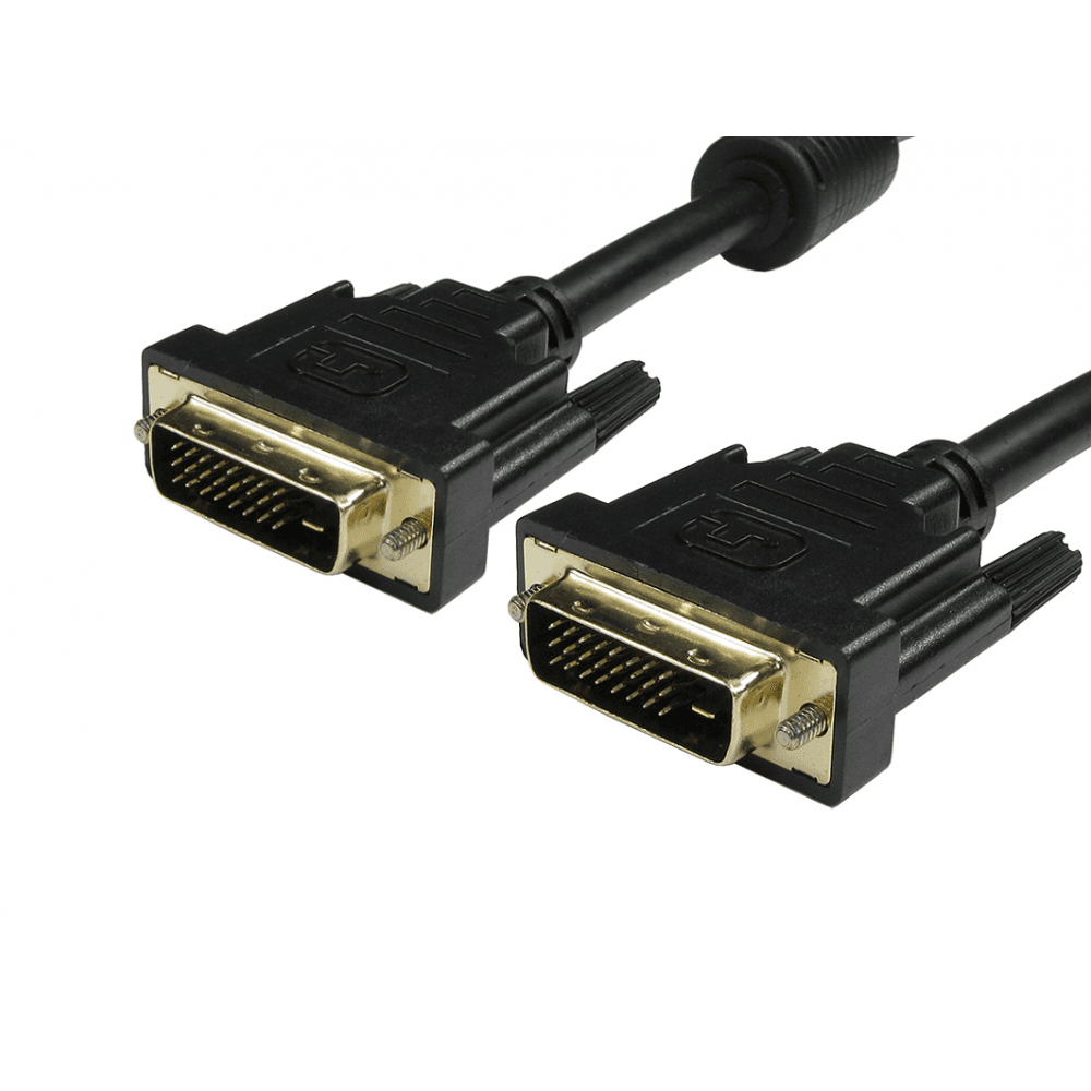 Cables Direct 99DVDUAL-201 DVI Cables - Black