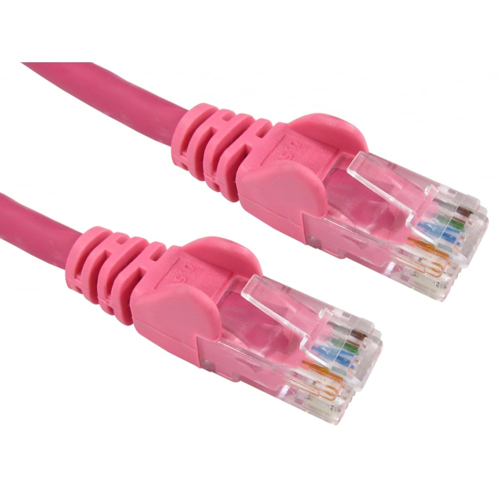 Cables Direct 2m Economy Gigabit Networking Cable - Pink