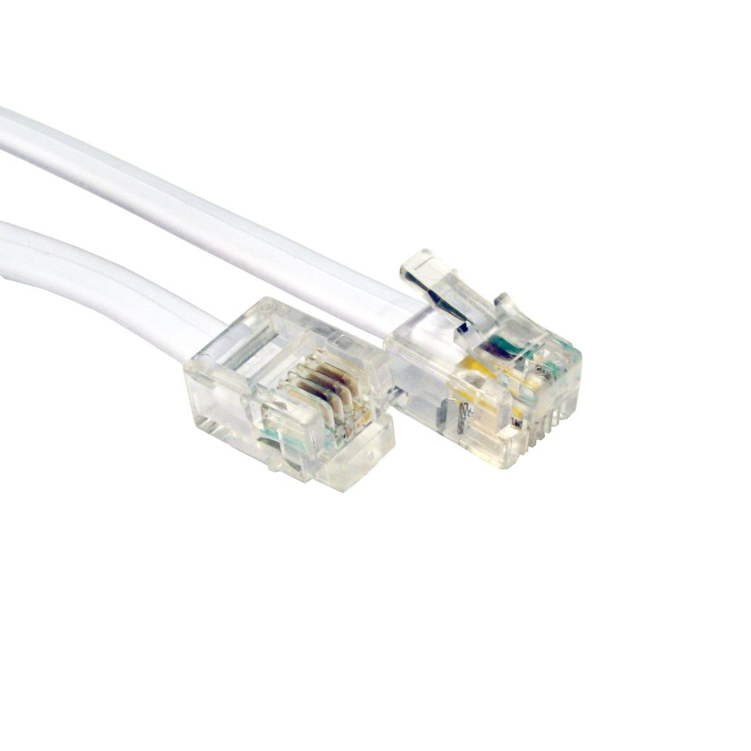 Cables Direct RJ-11 Telephone Cables - White