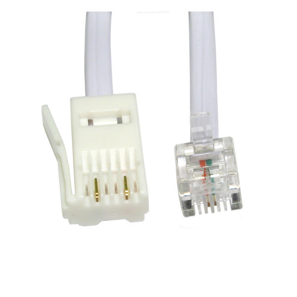 Cables Direct RJ11 Telephone Cables - White