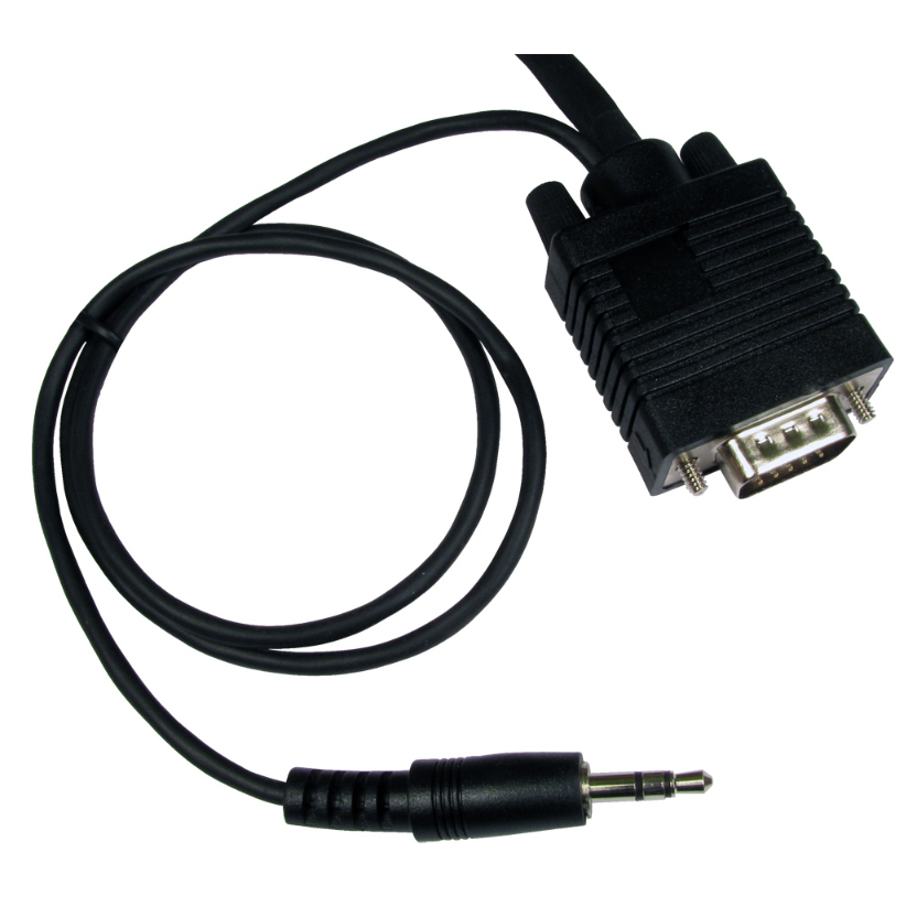 Cables Direct SVGA + 3.5mm, 15m VGA (D-Sub) + 3.5mm Black