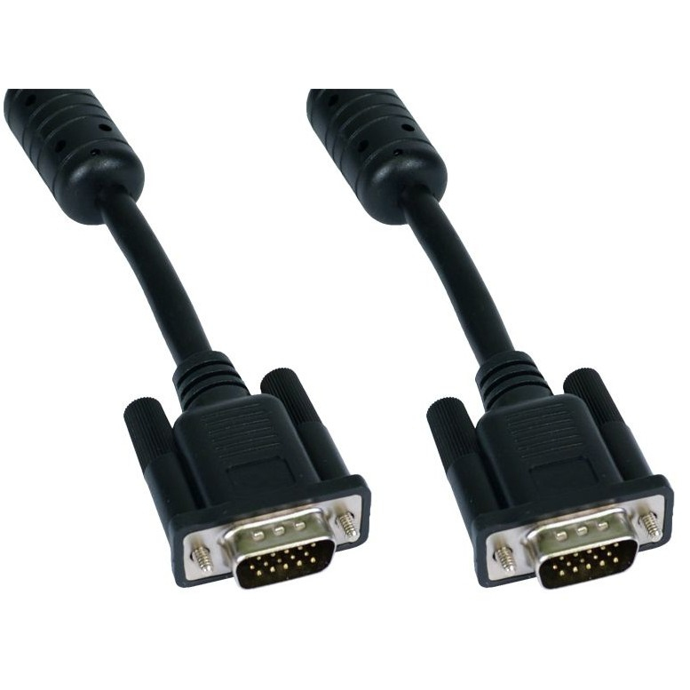 Cables Direct SVGA, 15m, M-M VGA cable VGA (D-Sub) Black