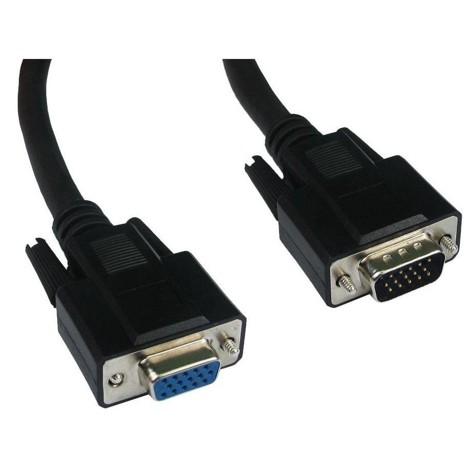 Cables Direct SVGA, 20m, M-F VGA cable VGA (D-Sub) Black
