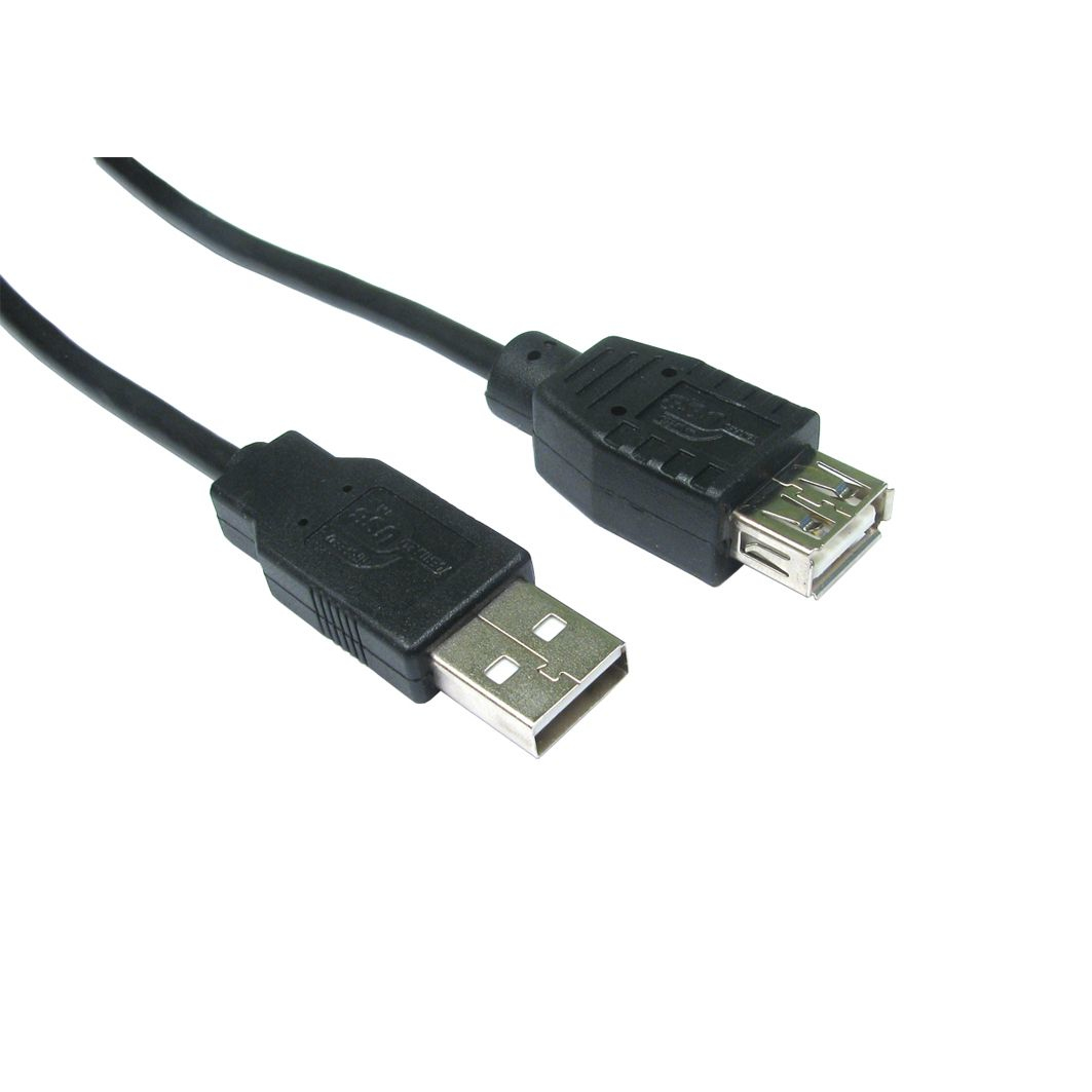 Cables Direct 1.8m USB 2.0 USB cable USB A Black