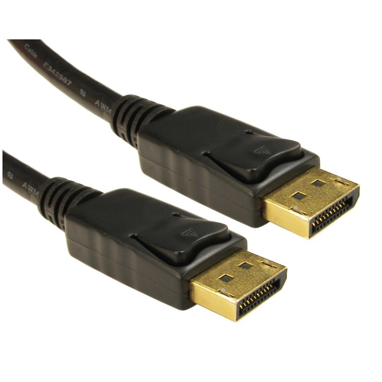 Cables Direct CDLDP-002LOCK DisplayPort Cables - Black