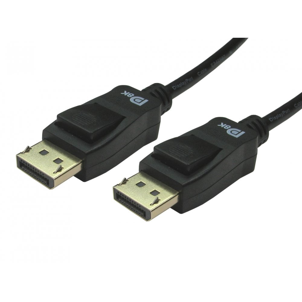 Cables Direct DisplayPort V1.4 Certified HBR3 8K 1M