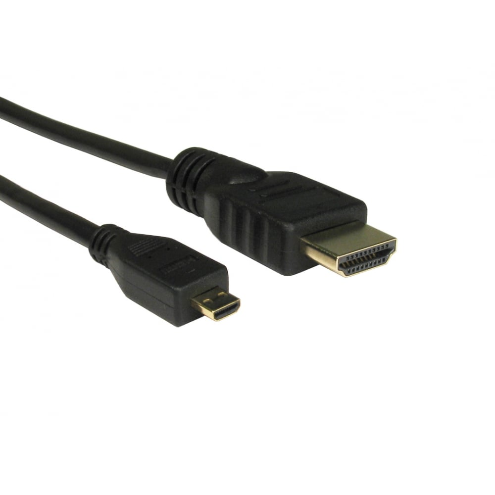 Cables Direct 2m HDMI (A) to Micro HDMI (D) Cable