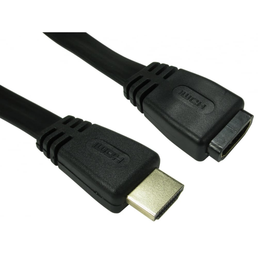 Cables Direct CDLHDFLAT-MF03K HDMI Cables - Black
