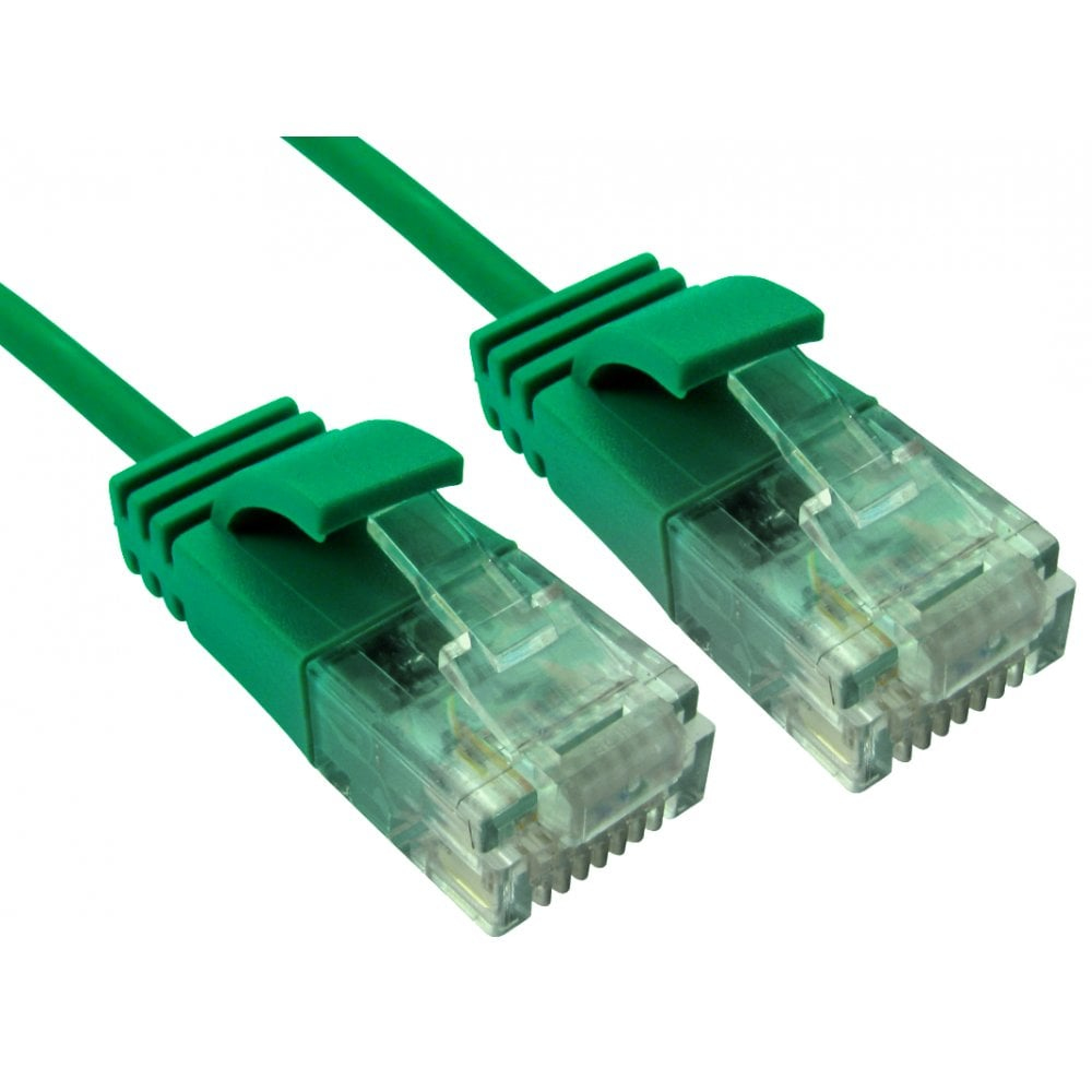 Cables Direct ERSLIM-100HG Networking Cables - Green