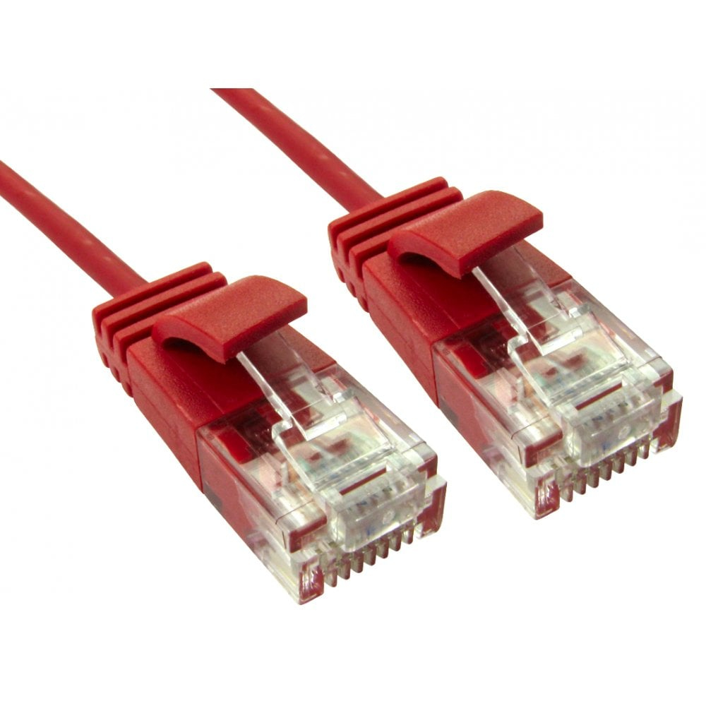 Cables Direct ERSLIM-101R Networking Cables - Red