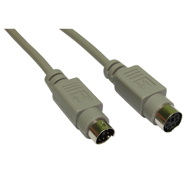 Cables Direct EX-105 PS/2 Cables - Grey