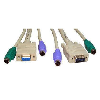 Cables Direct EX-555 KVM Cables - Beige