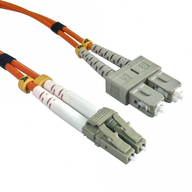 Cables Direct 5m OM2 Fibre Optic Cable LC - SC (Multi-Mode)