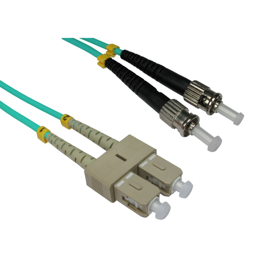 Cables Direct 10m OM3 Fibre Optic Cable ST-SC (Multi-Mode)