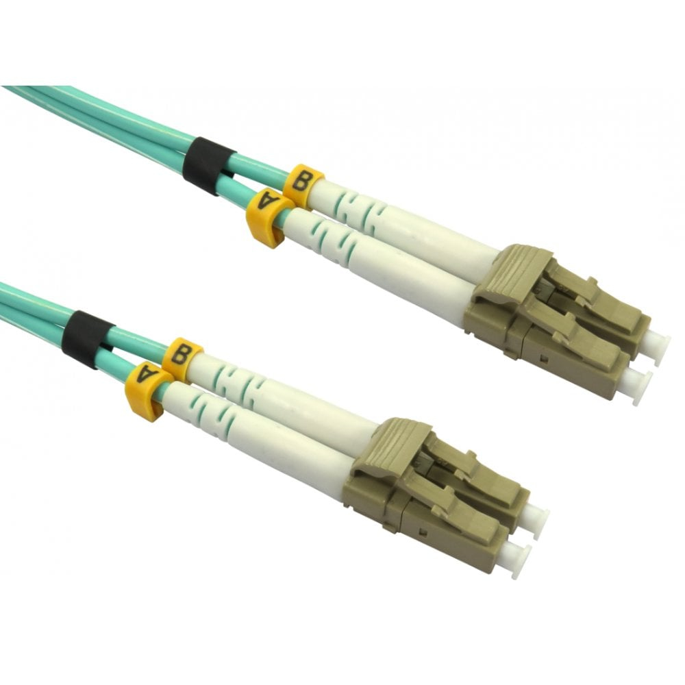 Cables Direct FB4M-LCLC-020D Fibre Optic Cables - Aqua colour